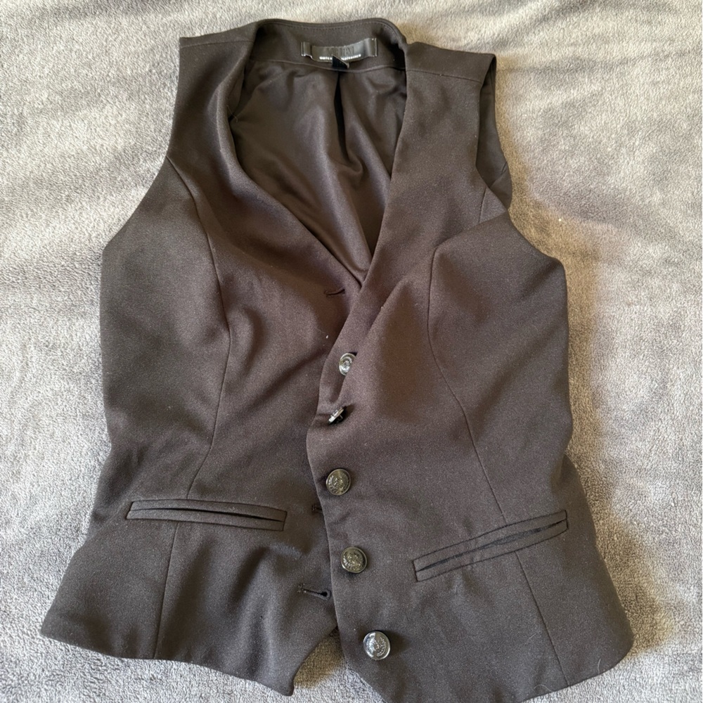 Black Crop Vest